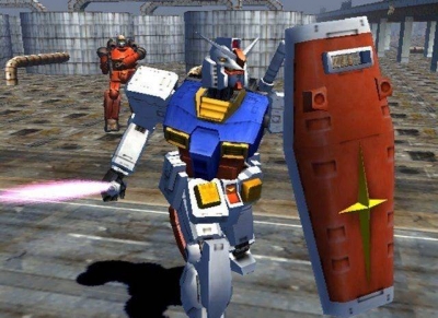 Screen ze hry Mobile Suit Gundam: Journey to Jaburo