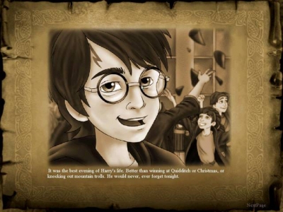 Screen ze hry Harry Potter and the Sorcerers Stone