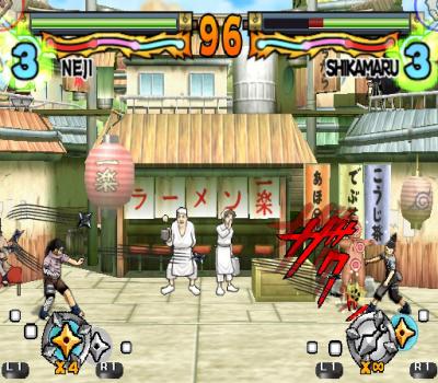 Screen ze hry Naruto: Ultimate Ninja 3