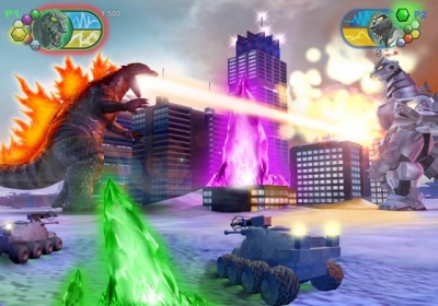 Screen ze hry Godzilla: Unleashed