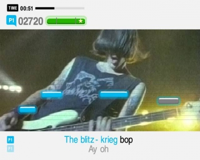 Screen ze hry SingStar Amped