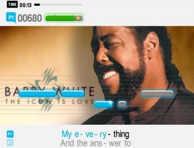 Screen ze hry SingStar Legends