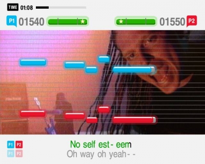 Screen ze hry SingStar Rocks!