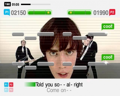 Screen ze hry SingStar Rocks!