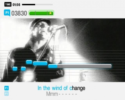 Screen ze hry SingStar Rocks!