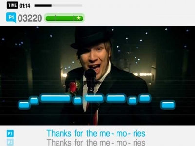 Screen ze hry SingStar Pop Vol. 2