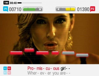 Screen ze hry SingStar Pop Vol. 2