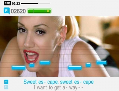 Screen ze hry SingStar Pop Vol. 2