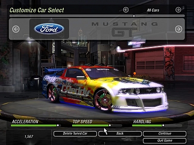 Screen ze hry Need for Speed Underground 2