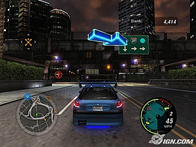 Screen ze hry Need for Speed Underground 2