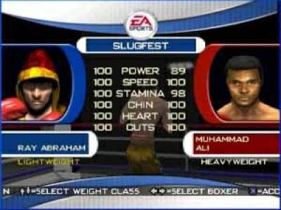 Screen ze hry Knockout Kings 2001