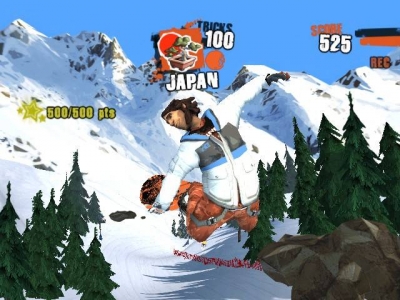 Screen ze hry Shaun White Snowboarding