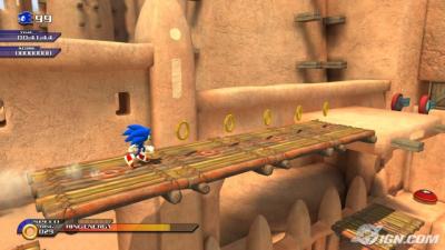 Screen ze hry Sonic Unleashed