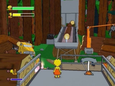 Screen ze hry Simpsons Game, The