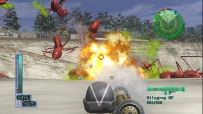 Screen ze hry Earth Defense Force 2017, The