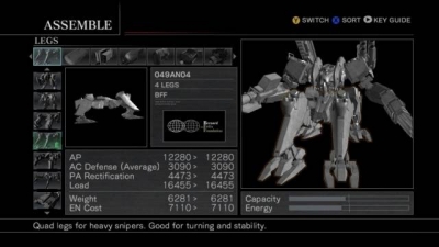 Screen ze hry Armored Core: for Answer