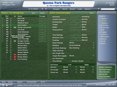 Screen ze hry Football Manager 2006