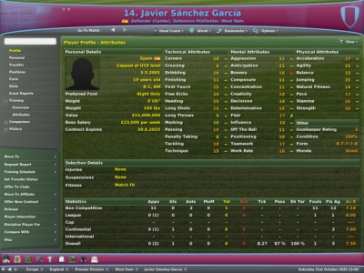 Screen ze hry Football Manager 2007