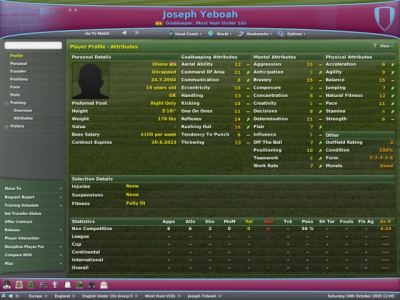 Screen ze hry Football Manager 2007