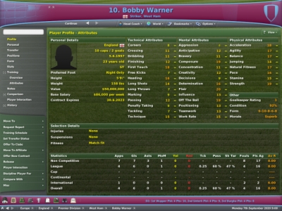 Screen ze hry Football Manager 2007