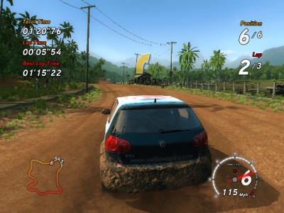 Screen ze hry SEGA Rally