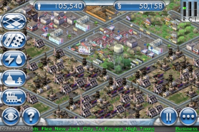 Screen ze hry SimCity