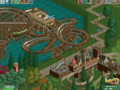 Screen ze hry Rollercoaster Tycoon 2