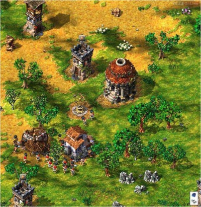 Screen ze hry The Settlers 4: The Trojans and the Elixir of Power 