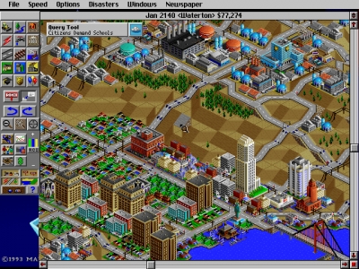 Screen ze hry SimCity 2000