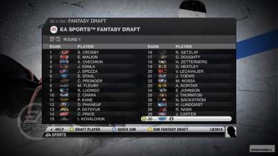 Screen ze hry NHL 10