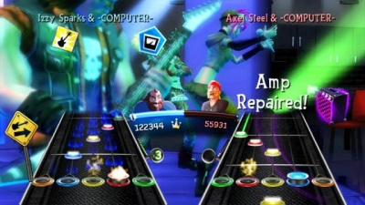 Screen ze hry Guitar Hero 5