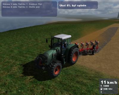 Screen ze hry TRAKTOR - Zetor Simultor 2009