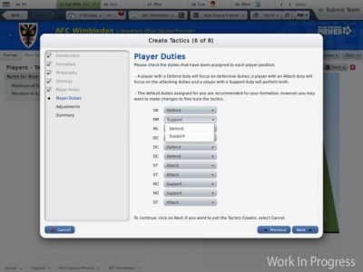 Screen ze hry Football Manager 2010