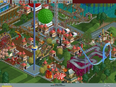 Screen ze hry Roller Coaster Tycoon