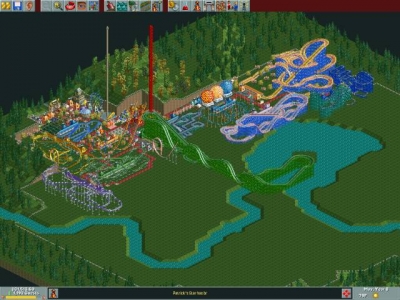 Screen ze hry Roller Coaster Tycoon