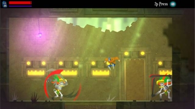 Screen ze hry Guacamelee!