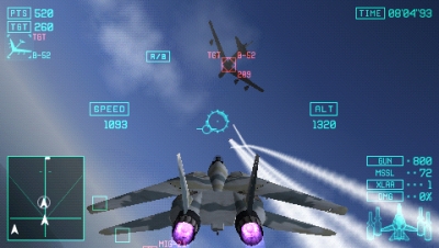 Screen ze hry Ace Combat X: Skies of Deception
