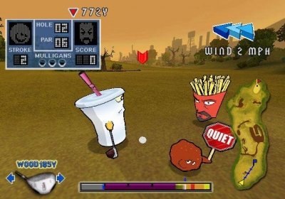 Screen ze hry Aqua Teen Hunger Force: Zombie Ninja Pro-Am