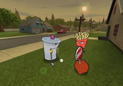 Screen ze hry Aqua Teen Hunger Force: Zombie Ninja Pro-Am