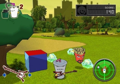 Screen ze hry Aqua Teen Hunger Force: Zombie Ninja Pro-Am