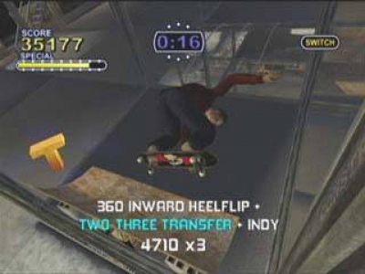 Screen ze hry Tony Hawks Pro Skater 2X