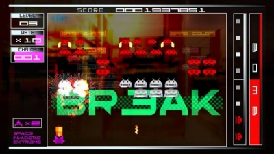 Screen ze hry Space Invaders Extreme