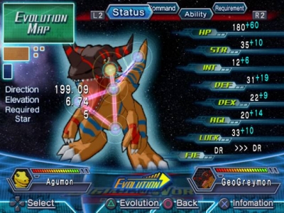 Screen ze hry Digimon World Data Squad