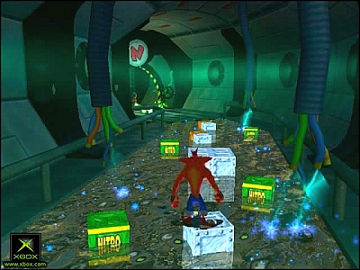 Screen ze hry Crash Bandicoot: The Wrath of Cortex