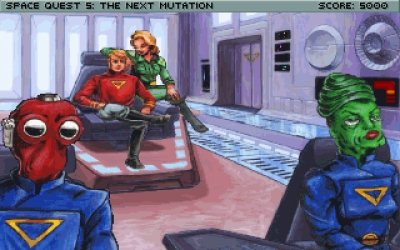 Screen ze hry Space Quest V: The Next Mutation