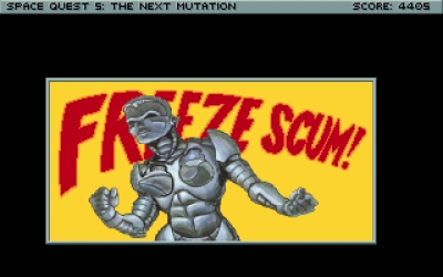 Screen ze hry Space Quest V: The Next Mutation