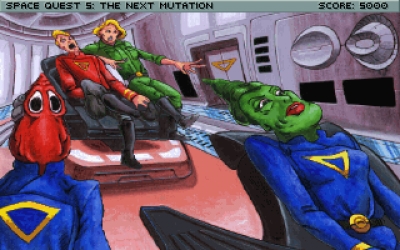 Screen ze hry Space Quest V: The Next Mutation