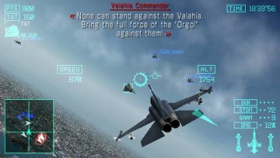 Screen ze hry Ace Combat: Joint Assault