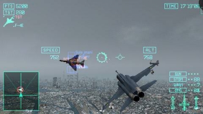 Screen ze hry Ace Combat: Joint Assault