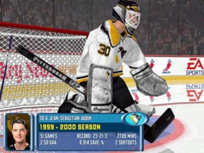 Screen ze hry NHL 2001